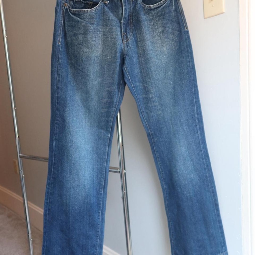EXPRESS JEANS Mens Blake Loose Fit Boot Cut Blue Denim‎